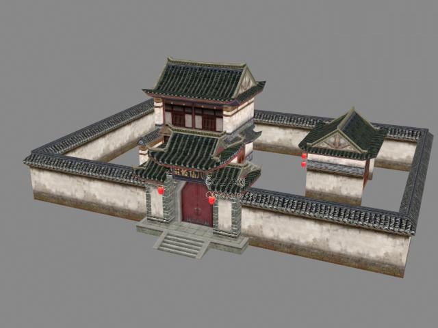 古建筑场景 老房子古楼场景3D模型合集