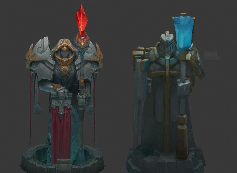 lol英雄联盟新版召唤师峡谷 防御塔+野怪+男爵+大龙3D模型