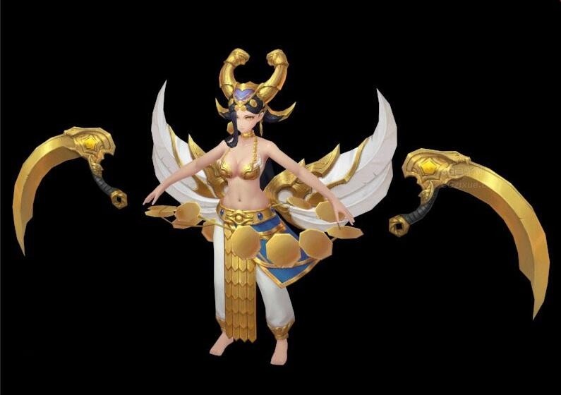 一款神魔游戏角色模型