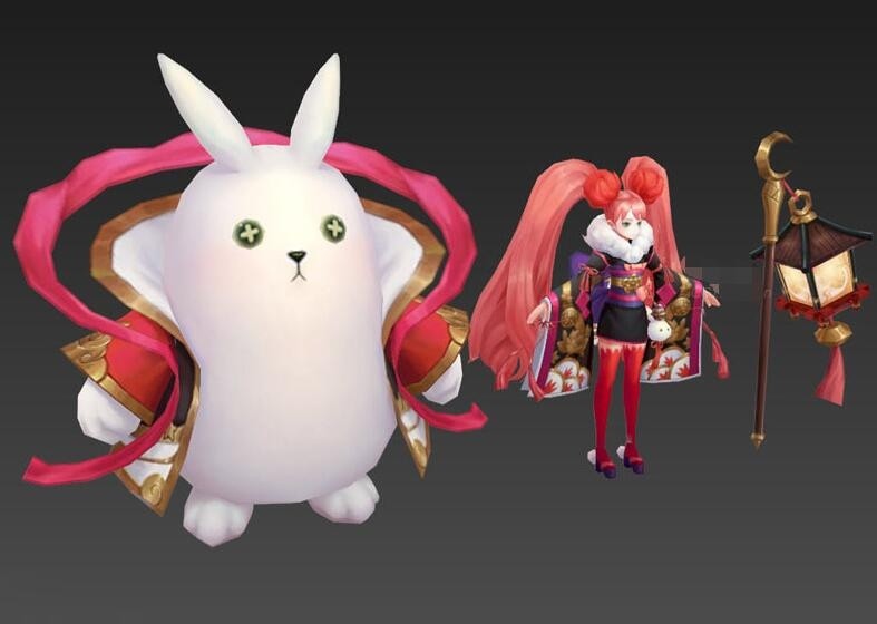 一款神魔游戏角色模型
