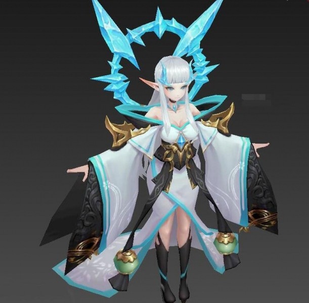 一款神魔游戏角色模型