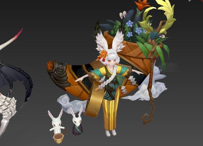 一款神魔游戏角色模型