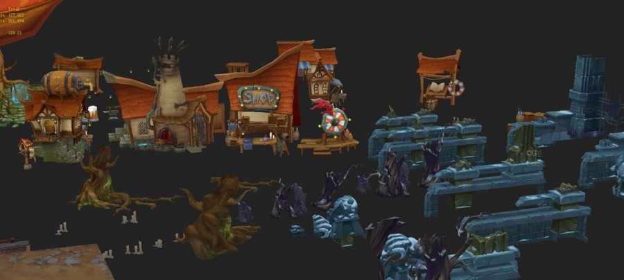 整套【召唤师联盟】场景3D模型下载