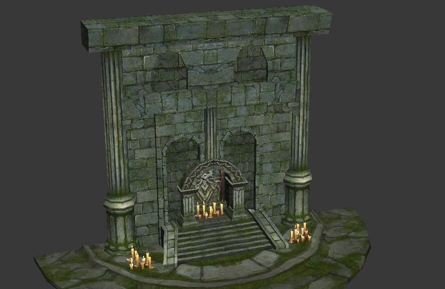 【冰火破坏神】游戏全套场景 2D设计 PSD源文件 3D模型