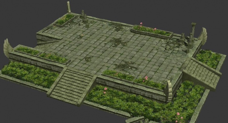 【冰火破坏神】游戏全套场景 2D设计 PSD源文件 3D模型