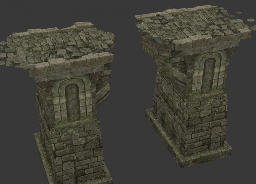 【冰火破坏神】游戏全套场景 2D设计 PSD源文件 3D模型