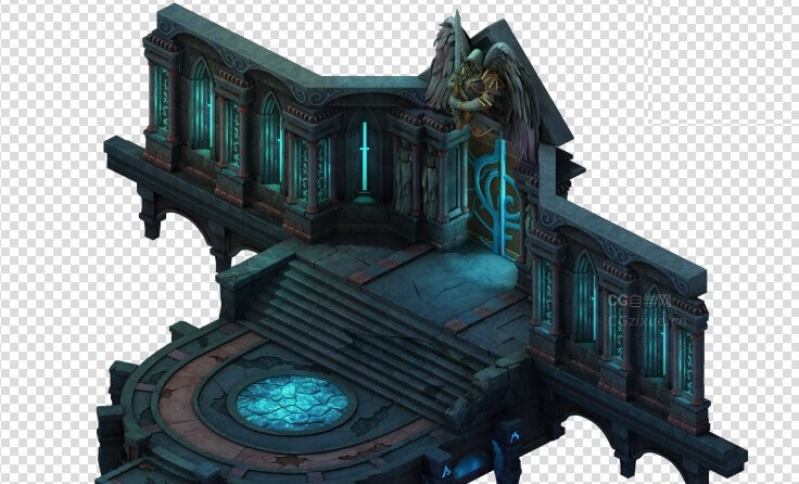 全套欧洲中世纪游戏场景建筑3D模型