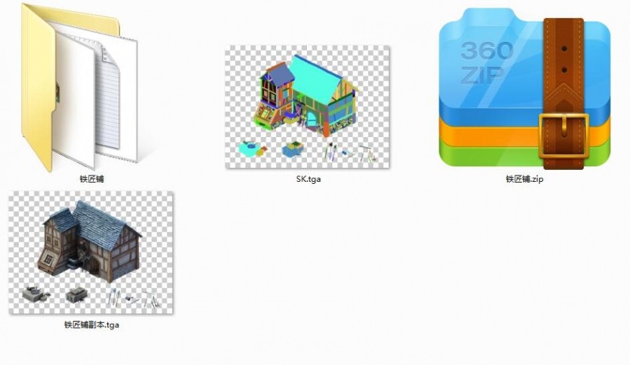 全套欧洲中世纪游戏场景建筑3D模型