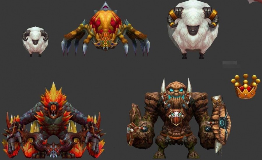 欧美Q版质量超赞的游戏角色3D模型