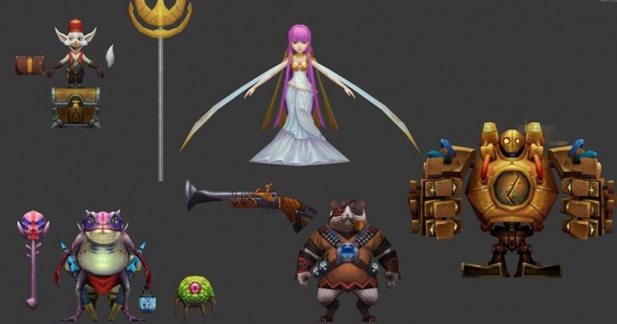 欧美Q版质量超赞的游戏角色3D模型