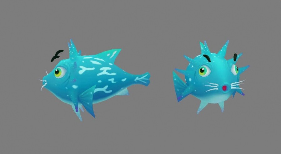 一套扑鱼游戏3D模型下载
