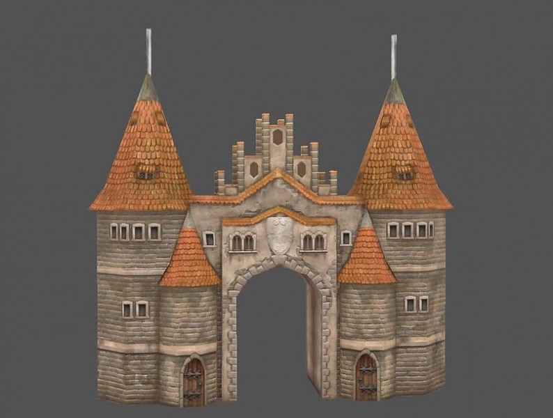 欧洲房子建筑 中世界教堂 纪元建筑场景3D模型合集