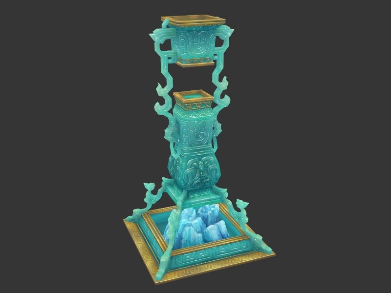 游戏美术资源 玉器冰山水晶场景3DMAX模型