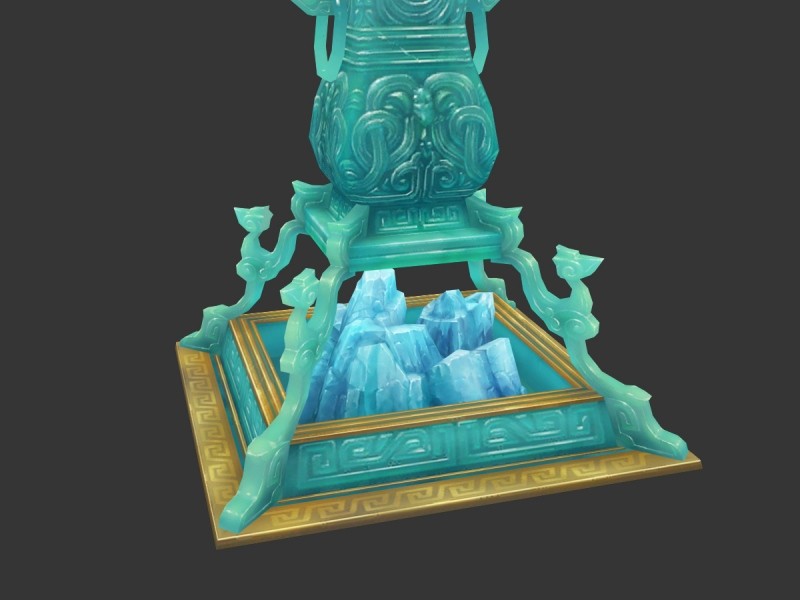 游戏美术资源 玉器冰山水晶场景3DMAX模型