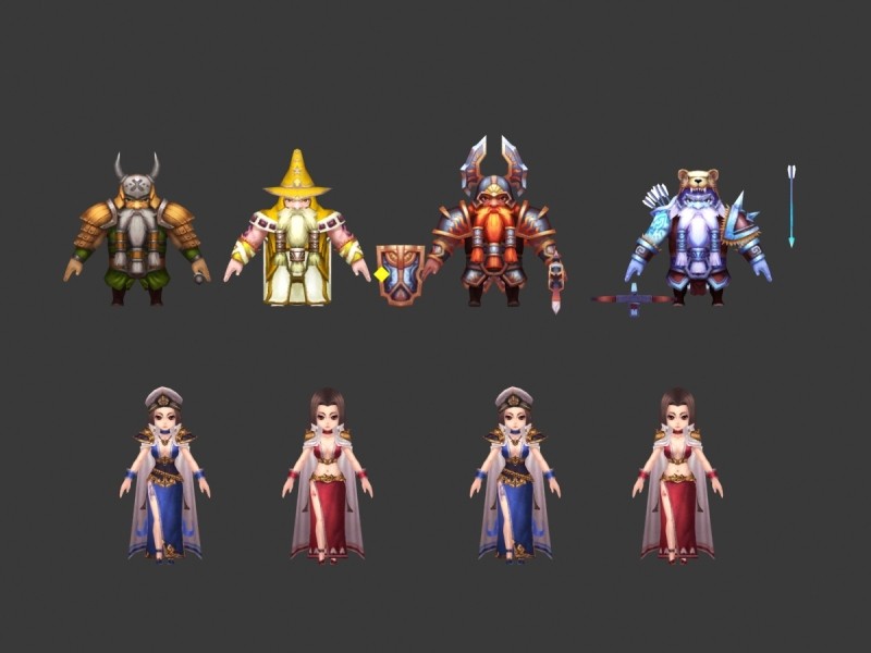 精品卡通魔幻类游戏角色怪物3D模型合集