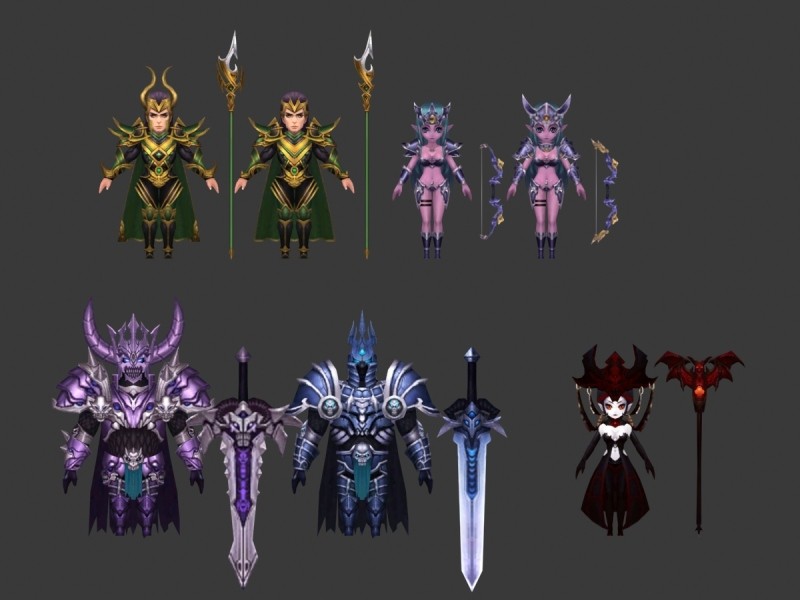 精品卡通魔幻类游戏角色怪物3D模型合集