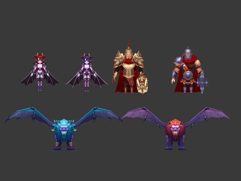 精品卡通魔幻类游戏角色怪物3D模型合集