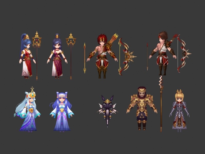 精品卡通魔幻类游戏角色怪物3D模型合集