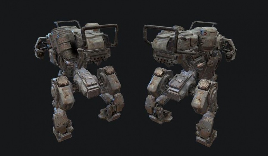 【机甲世界】概念机甲 武器3D模型合集