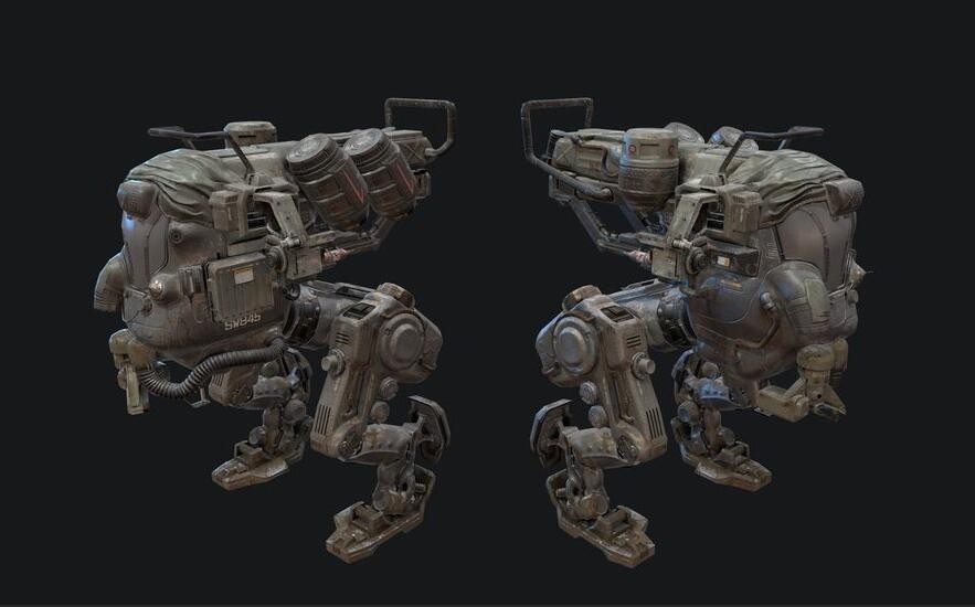 【机甲世界】概念机甲 武器3D模型合集