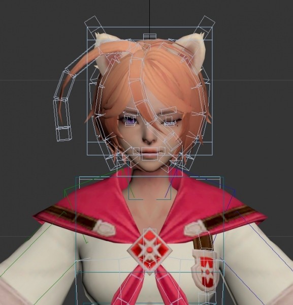 双剑少女带绑定模型