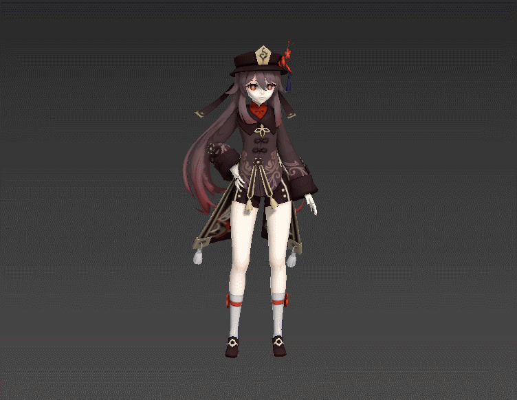 胡桃待机动作