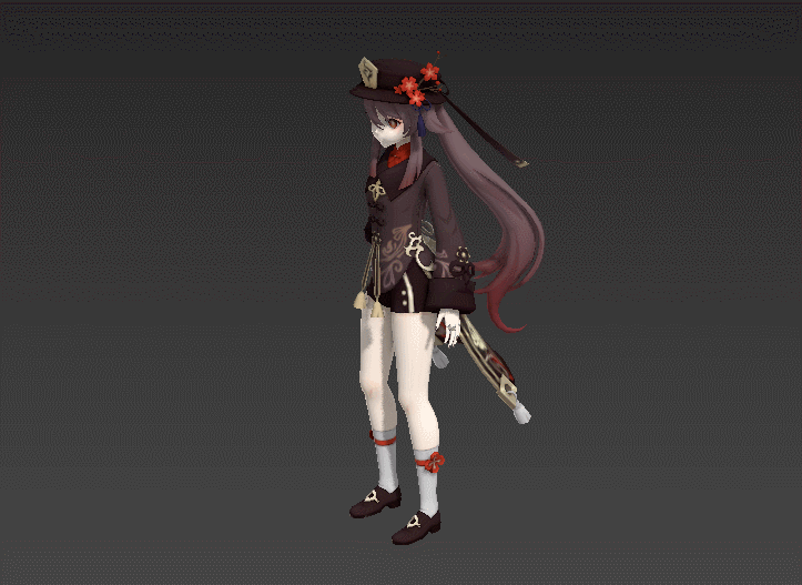 胡桃待机动作