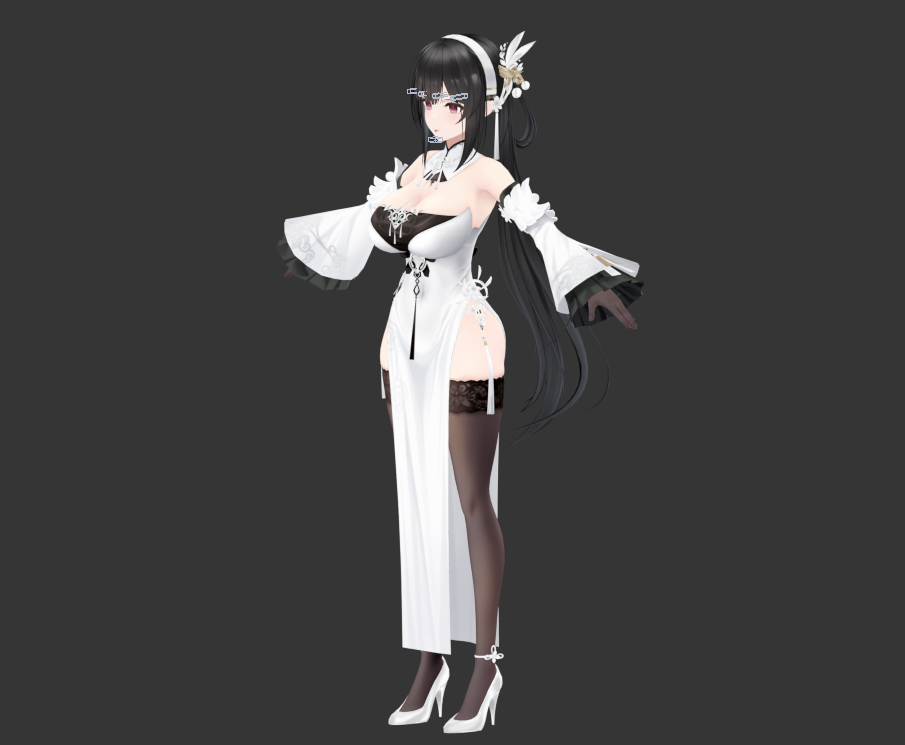 碧蓝航线镇海模型绑定