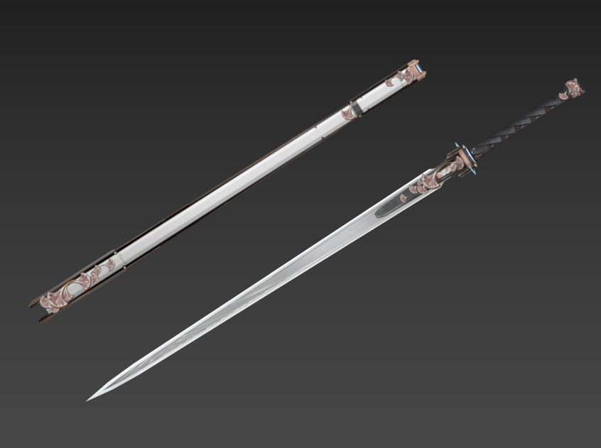 鸣潮 散华蒙皮加绑定 附带武器模型