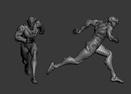 男人走跑动作3dmax源文件