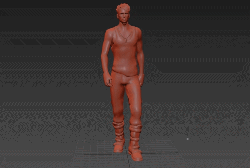 男人走跑动作3dmax源文件