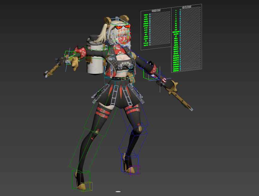 【绝区零】Rig_柏妮思模型绑定