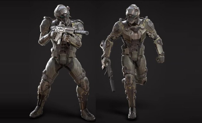 UE4虚幻5 SciFi Soldier 科幻机器人士兵游戏角色人物模型