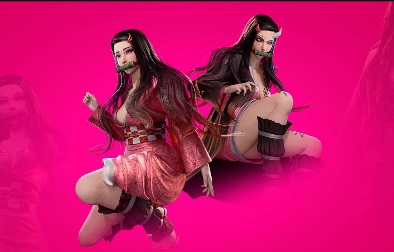UE4虚幻5 鬼灭之刃祢豆子角色模型
