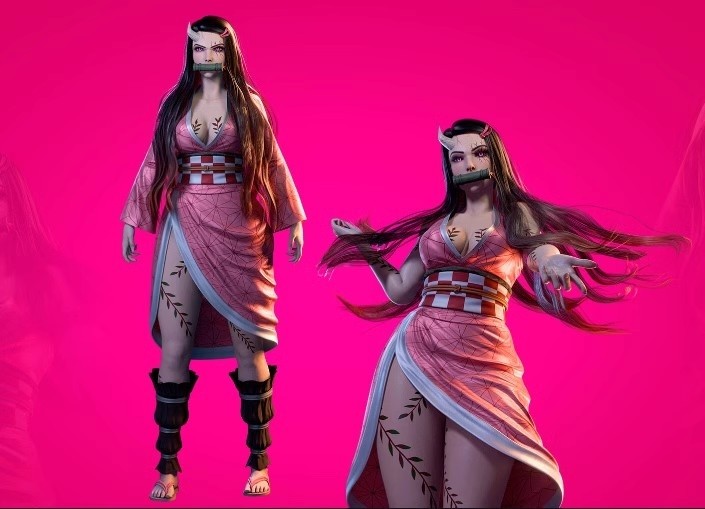 UE4虚幻5 鬼灭之刃祢豆子角色模型