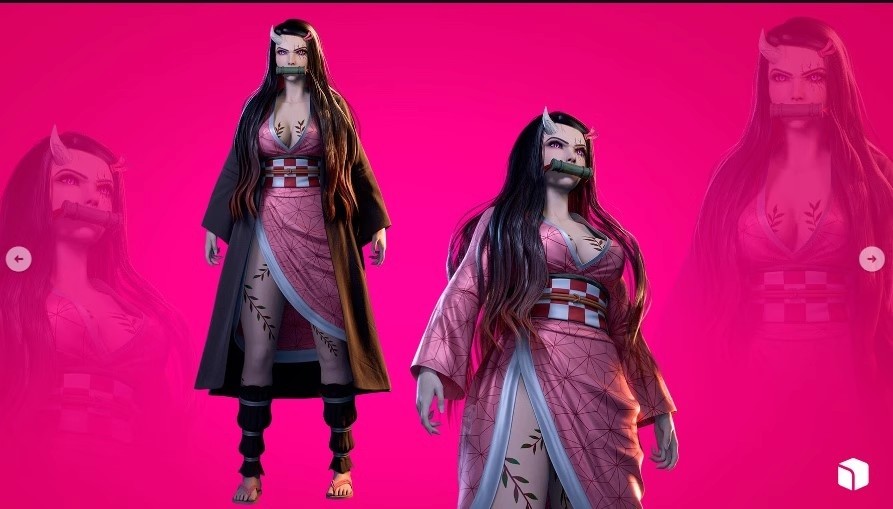 UE4虚幻5 鬼灭之刃祢豆子角色模型