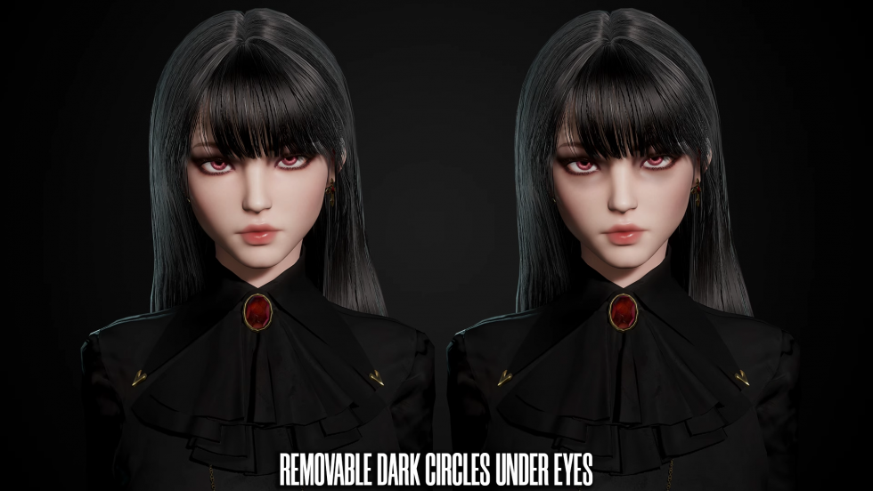 UE4虚幻5 Vampire Girl Modular 模块化吸血鬼女孩角色模型