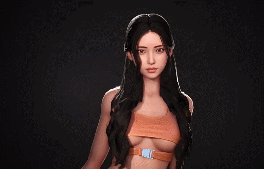  都市摩登女孩莱利魔性角色模型