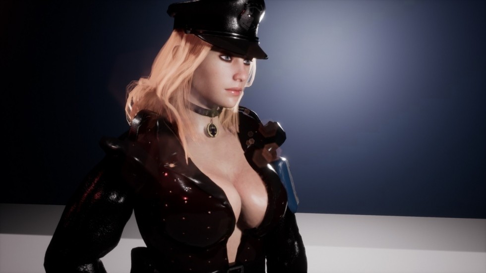 UE4虚幻5 Female Cop 性感游戏女警制服角色模型