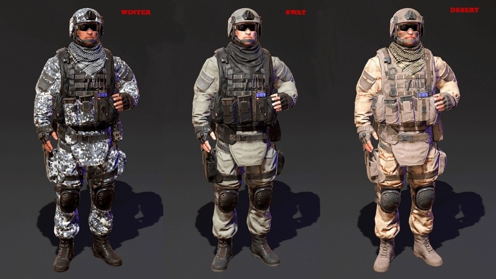 UE4虚幻5 Modern Soldier Camo Pack 现代人物特种士兵模型