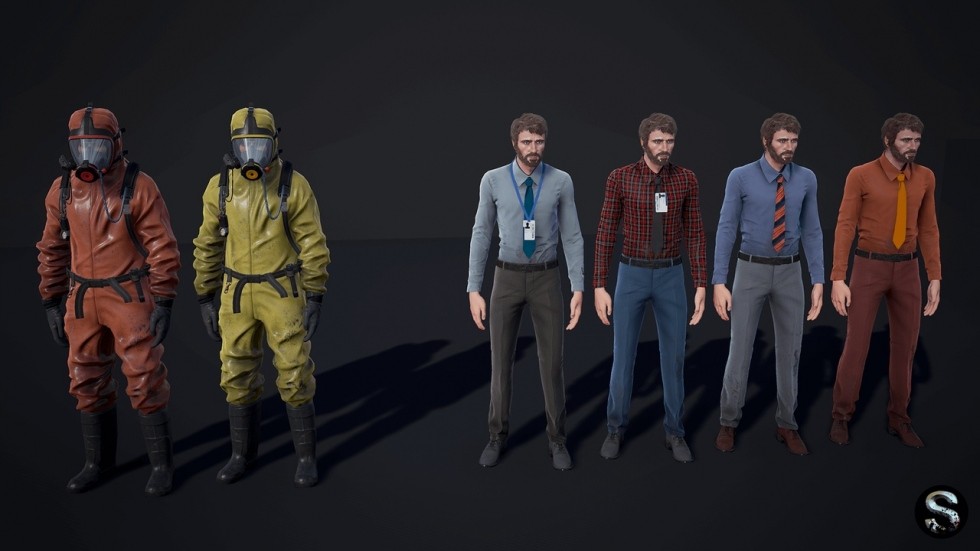 UE4虚幻5 Personnel 人物角色套装制服职员角色模型