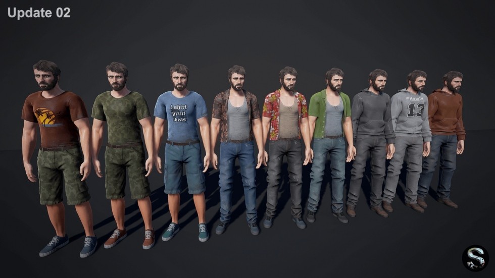 UE4虚幻5 Personnel 人物角色套装制服职员角色模型