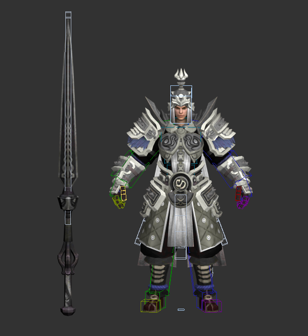 三国武将模型有绑定