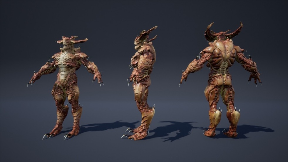 UE4虚幻5 Humanoids Monsters Pack 科幻怪物角色动画模型