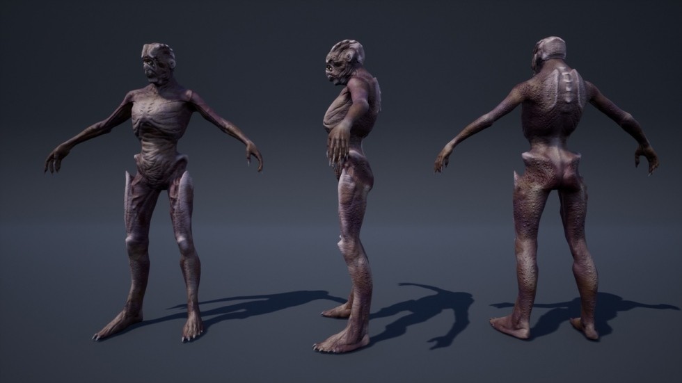 UE4虚幻5 Humanoids Monsters Pack 科幻怪物角色动画模型