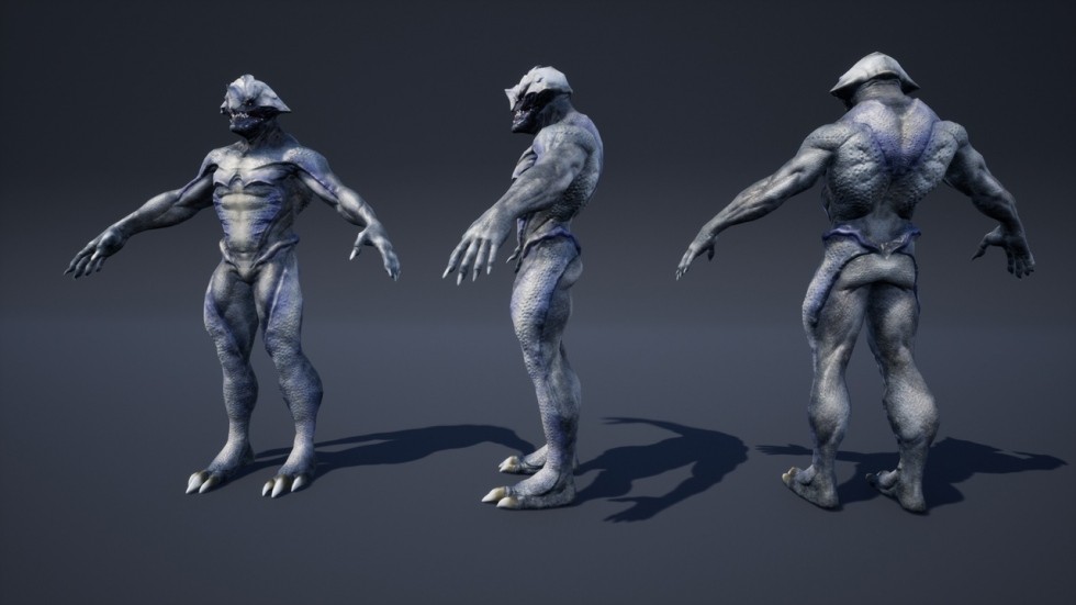 UE4虚幻5 Humanoids Monsters Pack 科幻怪物角色动画模型