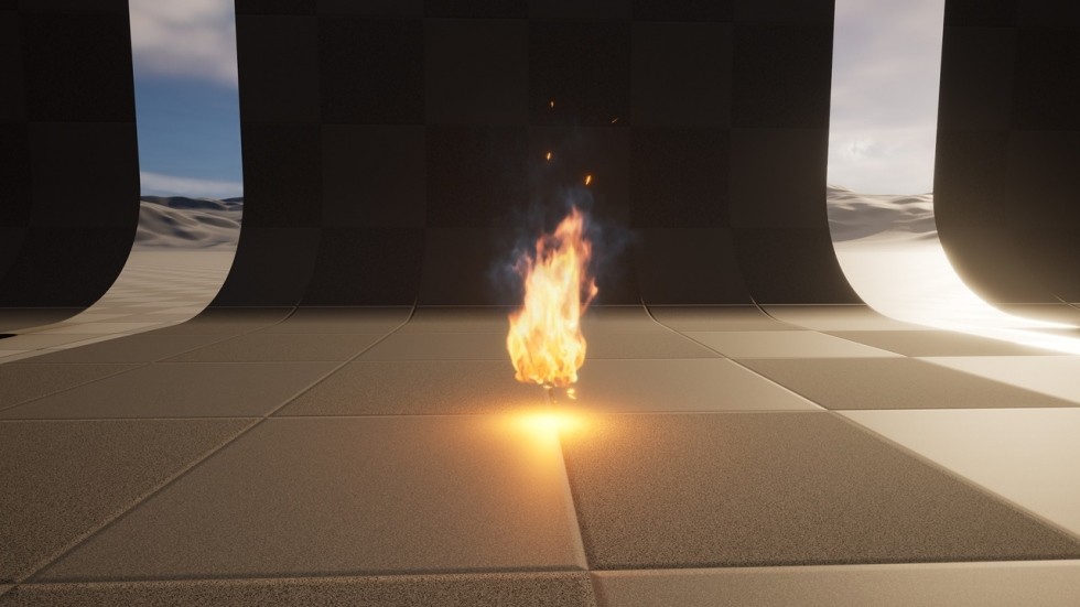 UE5虚幻5 Flame Vfx Pack 火焰火堆烛火篝火特效包