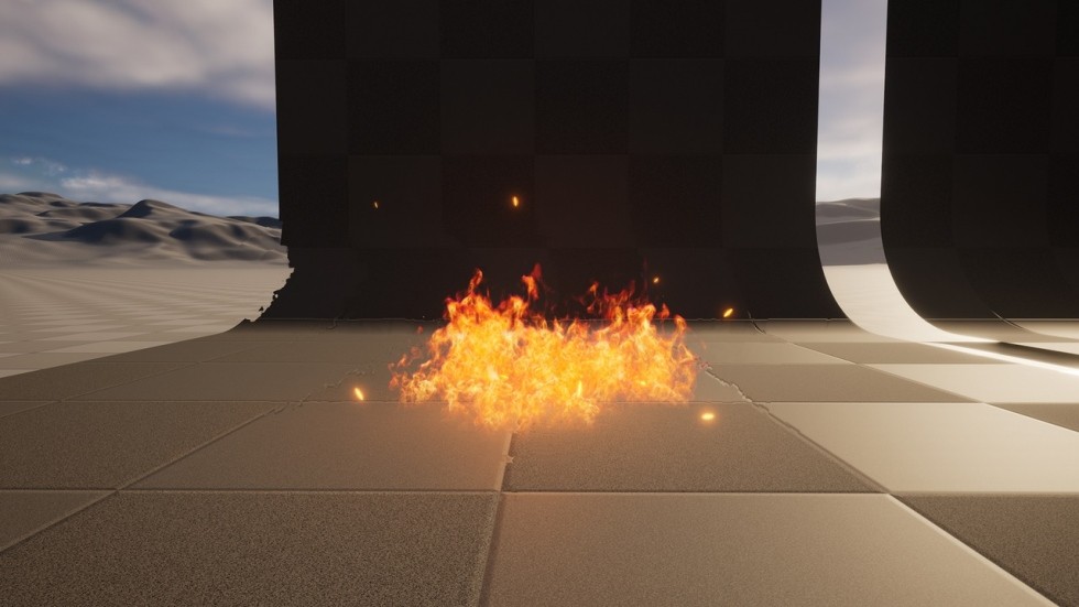 UE5虚幻5 Flame Vfx Pack 火焰火堆烛火篝火特效包