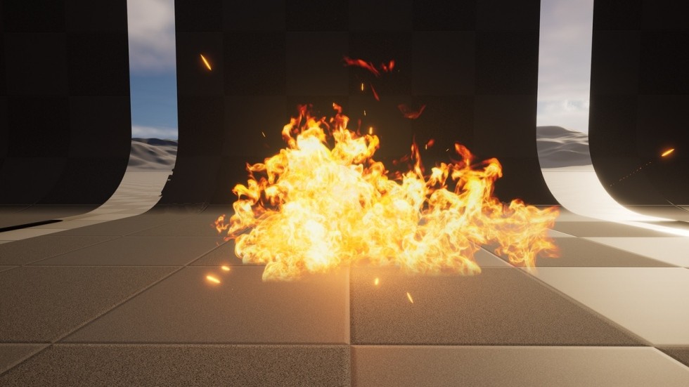 UE5虚幻5 Flame Vfx Pack 火焰火堆烛火篝火特效包