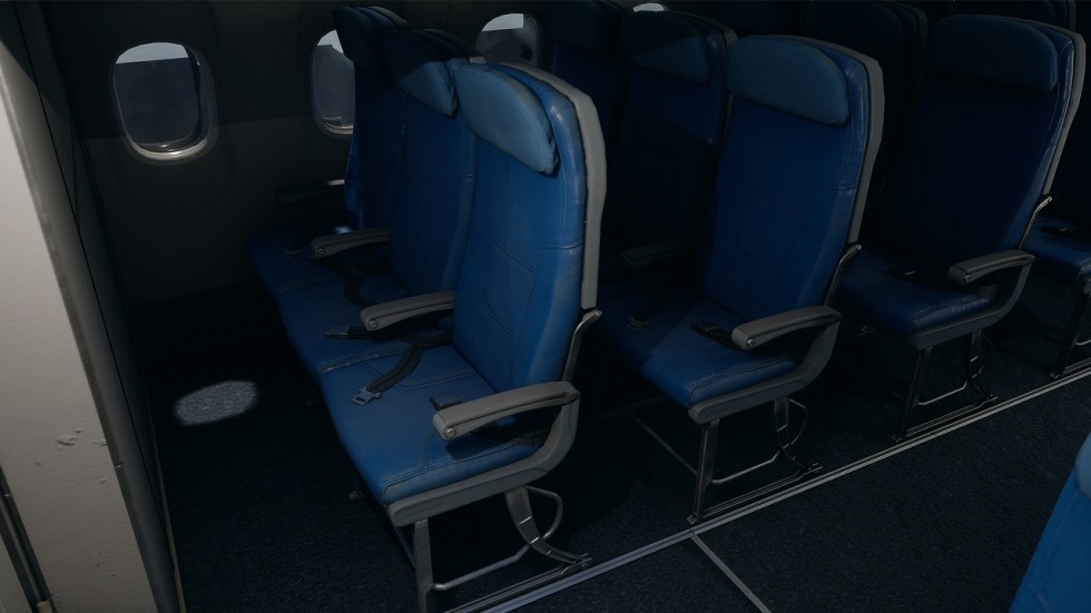 UE4虚幻5 Airliner 波音737游戏飞机模型带内部道具素材